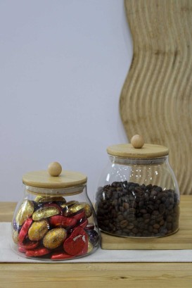 بانکه خمره ای درب بامبو