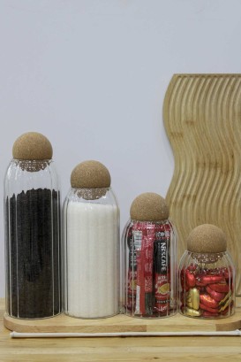 ست 4 عددی بانکه توپی شیاردار کادویی